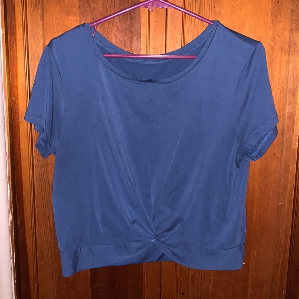 Zyia Active Cropped Short Sleeve Size Large
